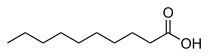 カプリン酸構造図